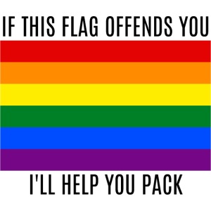 If This Flag Offends You I Will Help You Pack LGBT