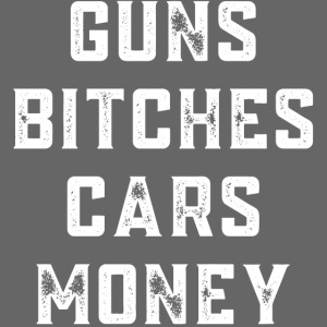GUNS BITCHES CARS MONEY