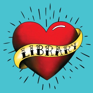 Library Love Tattoo Button