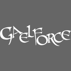 Gaelforce Audios Text Logo White