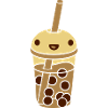 anime face bubble tea
