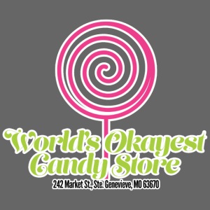 World's Okayest Candy Store Pink/Green/Black