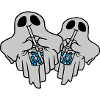 2 bubble tea ghosts