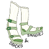 socks and sandals