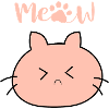 Meow cat funny face