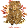 Hello Autumn with Bear