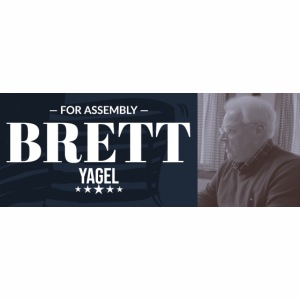 Brett Yagel For Assembly Banner design