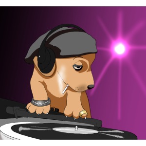 atomic DJ dog