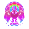 Pastel Gothic Rainbow Mothman