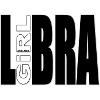 LIBRA GIRL BW lettering
