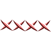 red crosses cross