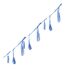 water drop line water