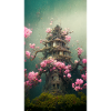 Underwater Sakura Temple