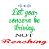 striving no reaching