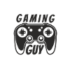 Skull gamer with joystick
