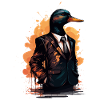 Suit wearing Duck