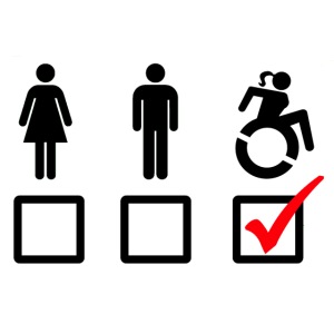 This female wheelchair user is suitable #