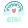 Arthur Name Rainbow Baby