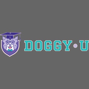 Teal Horizontal Doggy•U Logo