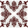 Burgundy ornament
