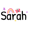 Sarah name cute design
