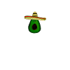 Mexican avocado with sombrero
