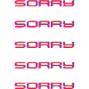 sorry