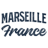 Marseille France Script Logo