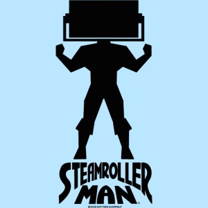 Steamroller Man Chest Logo Design