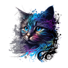 Cat design "Blue cat"
