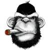 Gorilla Smoking