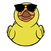 Rubber Duckie Duck With Sunglasses