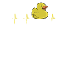Cute Rubber Duckie Heartbeat
