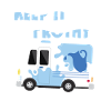 Milk Frothy Milk Truck