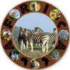 blue sky zebra africa circle