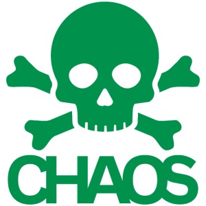 CHAOS Skull Bones Punk Rock (green)