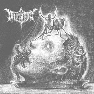 Decorpsetated - Human Words album cover, white
