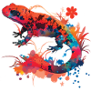 Magical Red Salamander