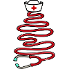Christmas Stethoscope Nursing Tree