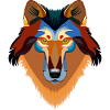 Orange wolf