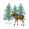 Fairban Alaa Moose Trees-Look