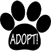 Adopt With Paw Print