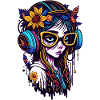 Neon Splash Girl