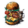 Burger Pizza Meal