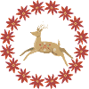 Retro Reindeer Ornament