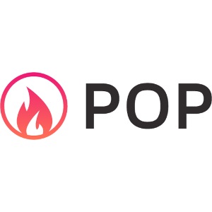 pop logo black