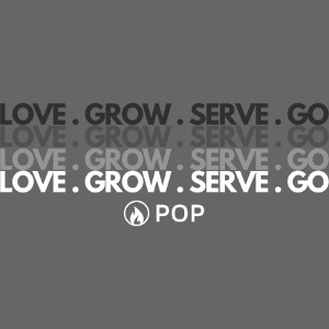 LOVE GROW SERVE GO Black Shirts