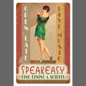 Vintage Speakeasy Pin Up Girl