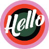 Hello Retro Print