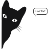Cat saw that